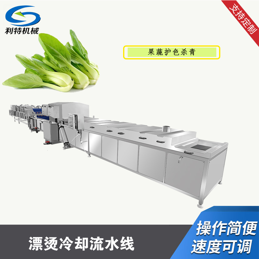 蔬菜漂烫冷却流水线